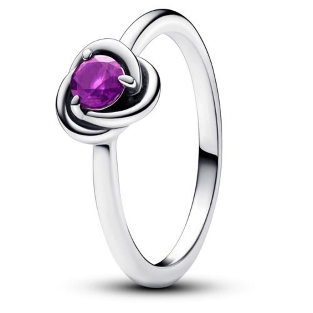 Pandora February Purple Eternity Circle Ring